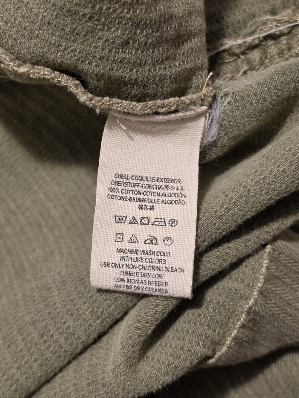 Women's Olive Green Utility Jacket L - Picture 8 of 8
